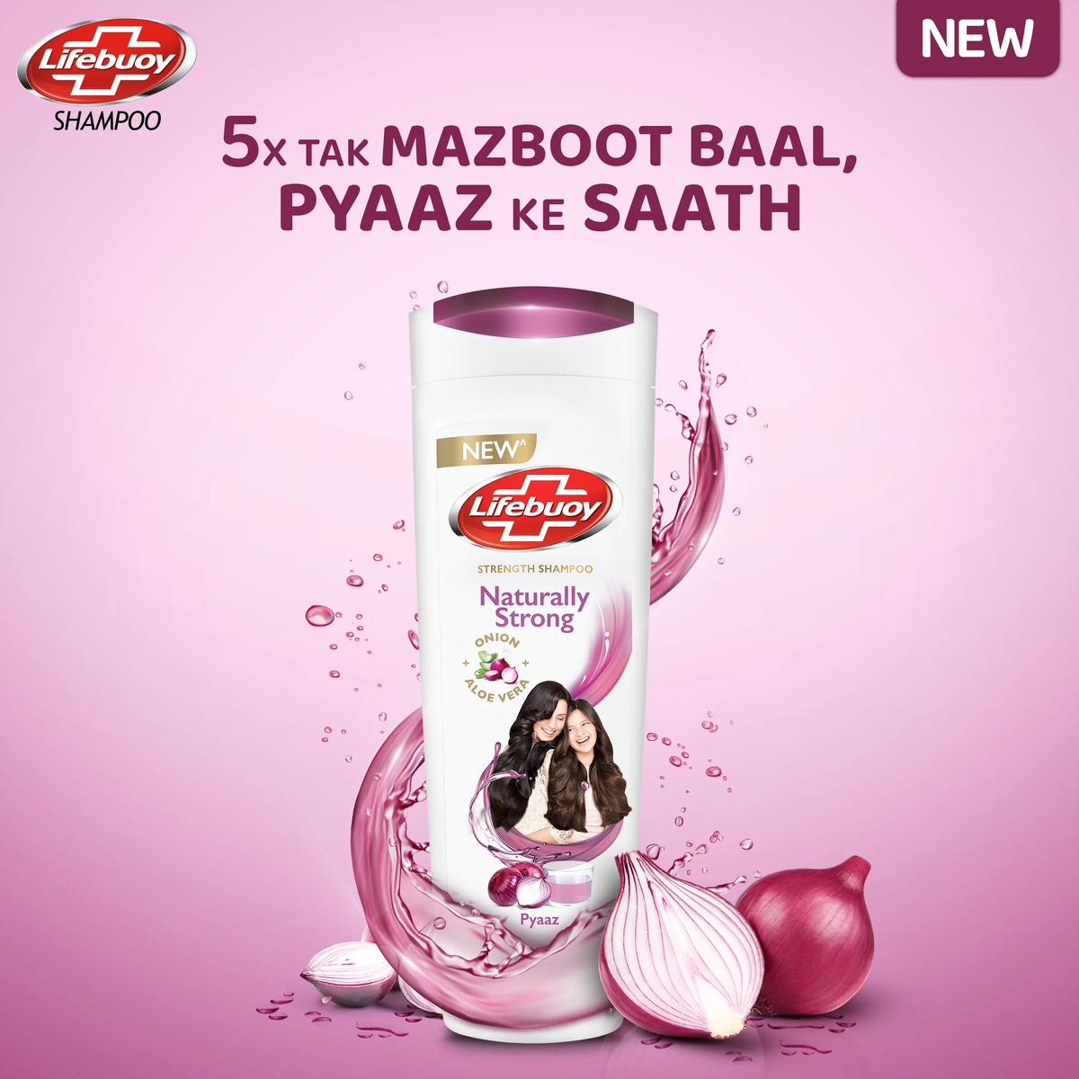 Lifebuoy Naturally Strong Onion & Aloe Vera Shampoo 90ml product image 3