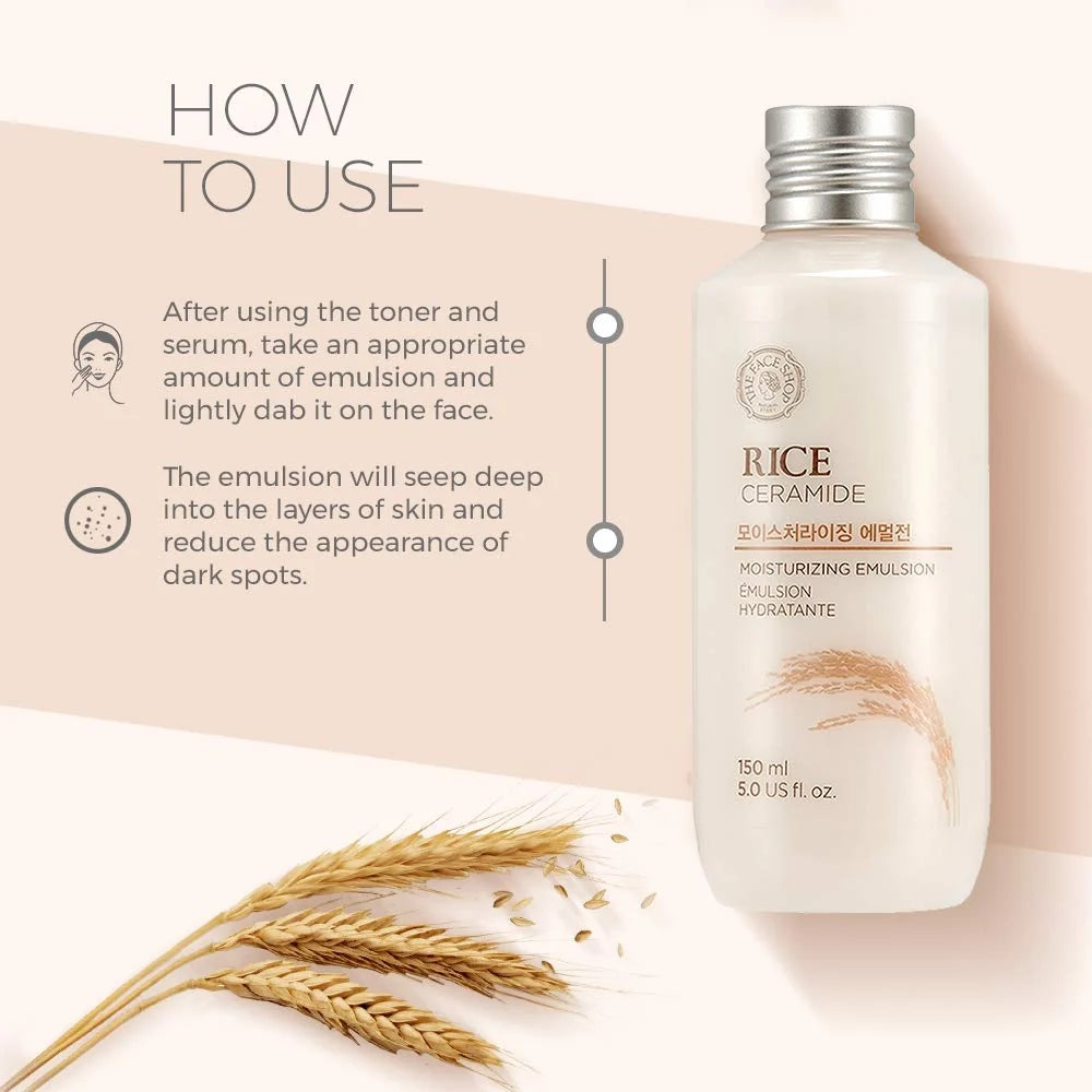 The Face Shop Rice Ceramide Moisturizing Emulsion 150ml product image 4