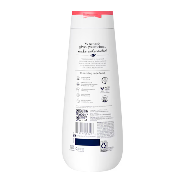 Dove Body Wash Usa Watermelon & Guava Nectar 20oz/591ml product image 2
