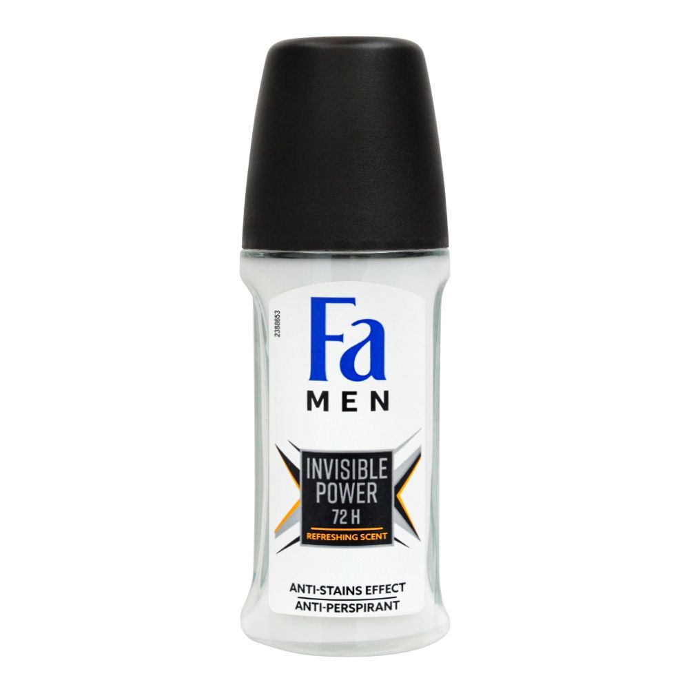 Fa Deodorant Roll On Men Invisible Power 50ml product image 1
