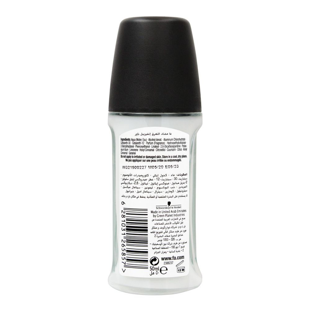 Fa Deodorant Roll On Men Invisible Power 50ml product image 2