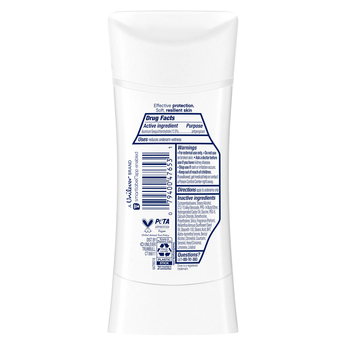 Dove Deodorant Stick A/P Vanilla & Cocoa Butter 74g product image 2