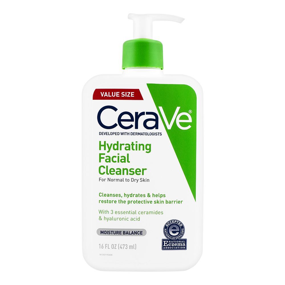 Cerave Hydrating Facial Cleanser Normal To Dry Skin 16oz/473ml product image