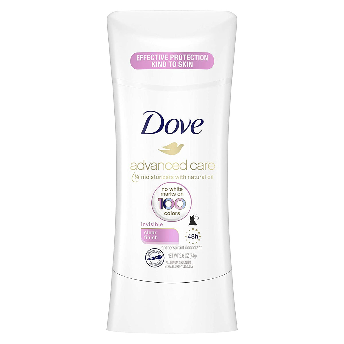 Dove Deodorant Stick A/P Invisible Clear Finish 74g product image 1