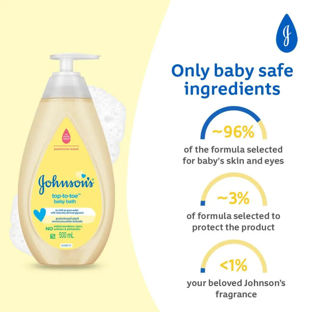 Johnsons Baby Top To Toe Hair & Body Bath 500 ml (pump) product image 2