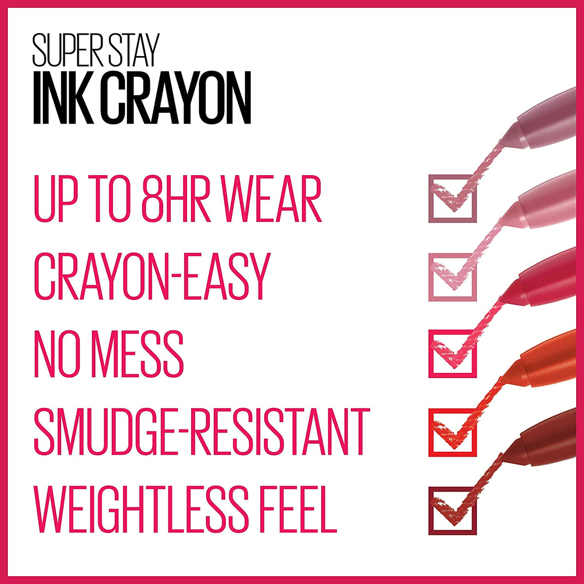 Maybelline New York Superstay Ink Lip Crayon with lasting ink technology product image 3