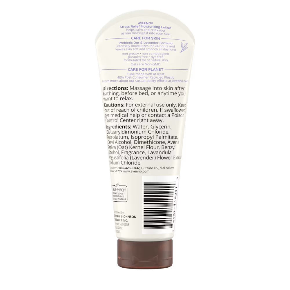 Aveeno Stress Relief Moisturizing Lotion Lavender Scent 71g product image 1