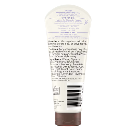 Aveeno Stress Relief Moisturizing Lotion Lavender Scent 71g product image 1