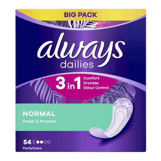 Always Dailies Normal Fresh & Protect Panty Liners X Pack Of 54 product image