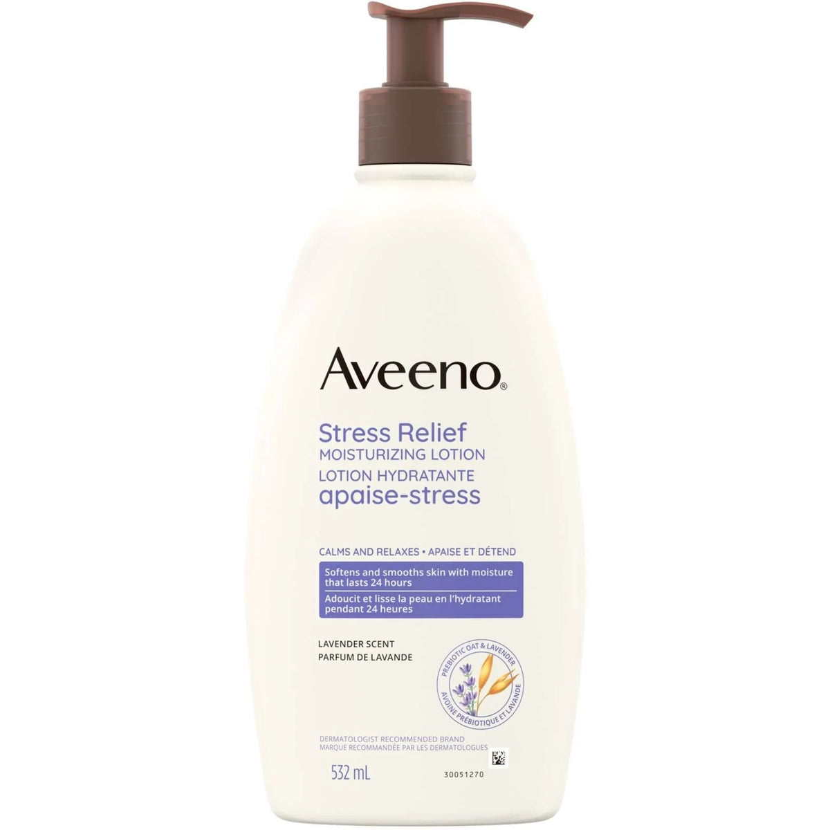 Aveeno Stress Relief Moisturizing Lotion Lavender Scent 532ml product image