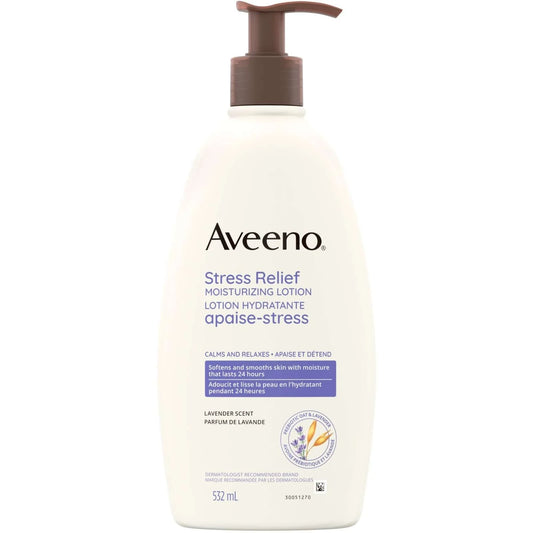 Aveeno Stress Relief Moisturizing Lotion Lavender Scent 532ml product image