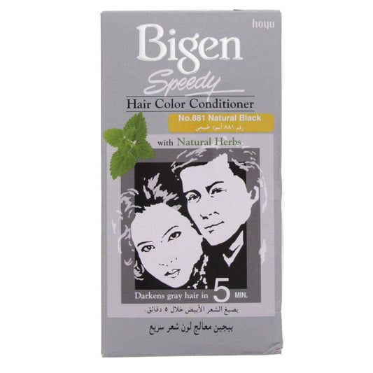 Bigen Speedy Hair Color Conditioner No.881 Natural Black 80g product image