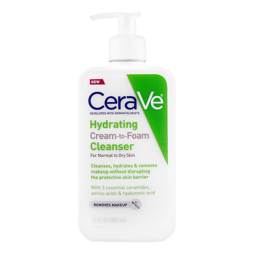 Cerave Hydrating Cream To Foam Cleanser 12oz/355ml product image