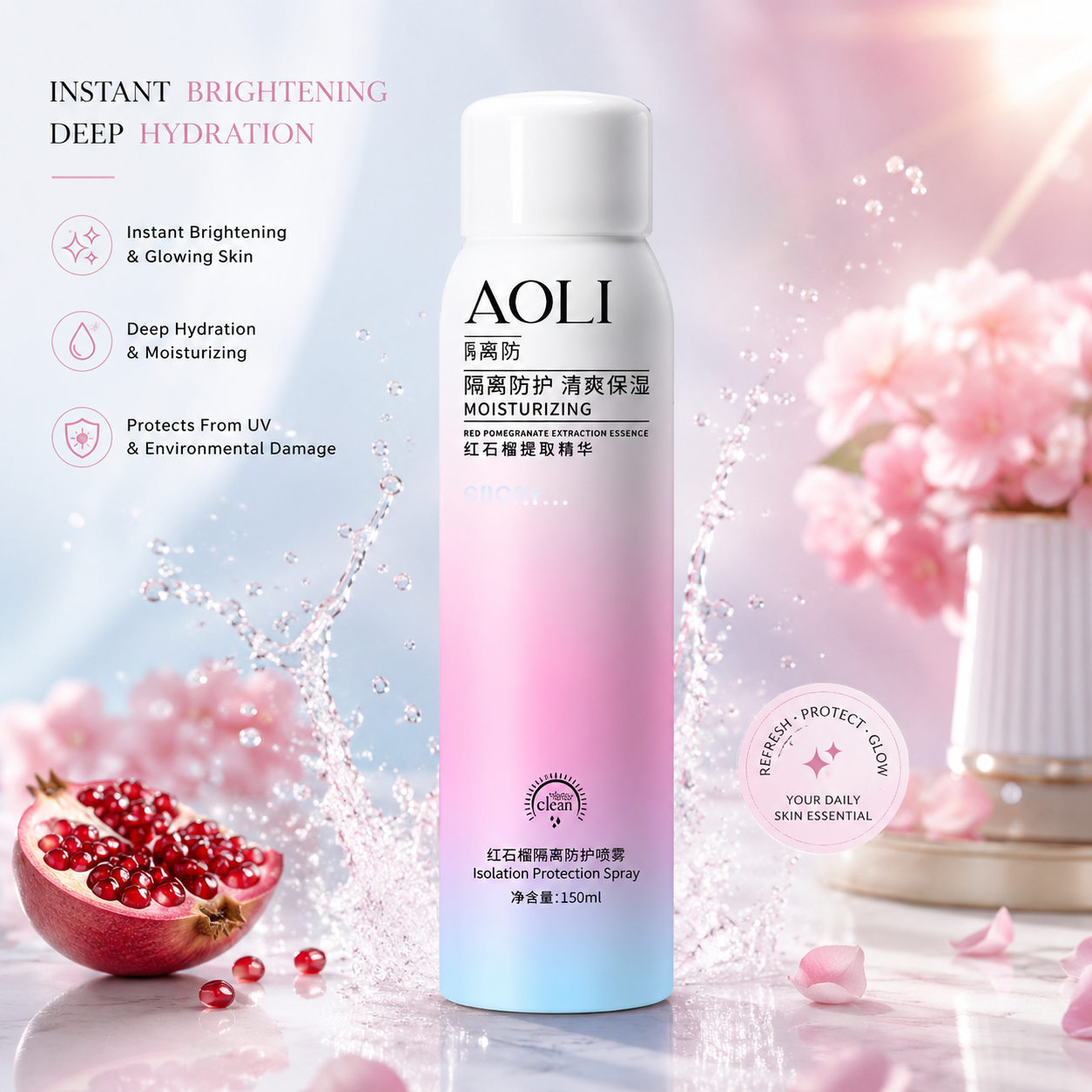 Aoli Skin Whitening Spray, Isha Hypermarket