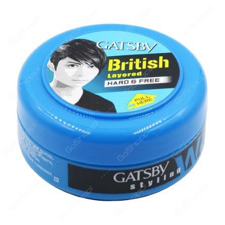 Gatsby Styling Wax British Layered Hard & Free (Blue) 75g product image
