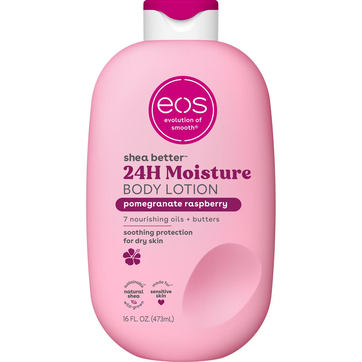 Eos Shea Butter 24H Moisture Body Lotion 473ml Pomegranate Raspberry product image