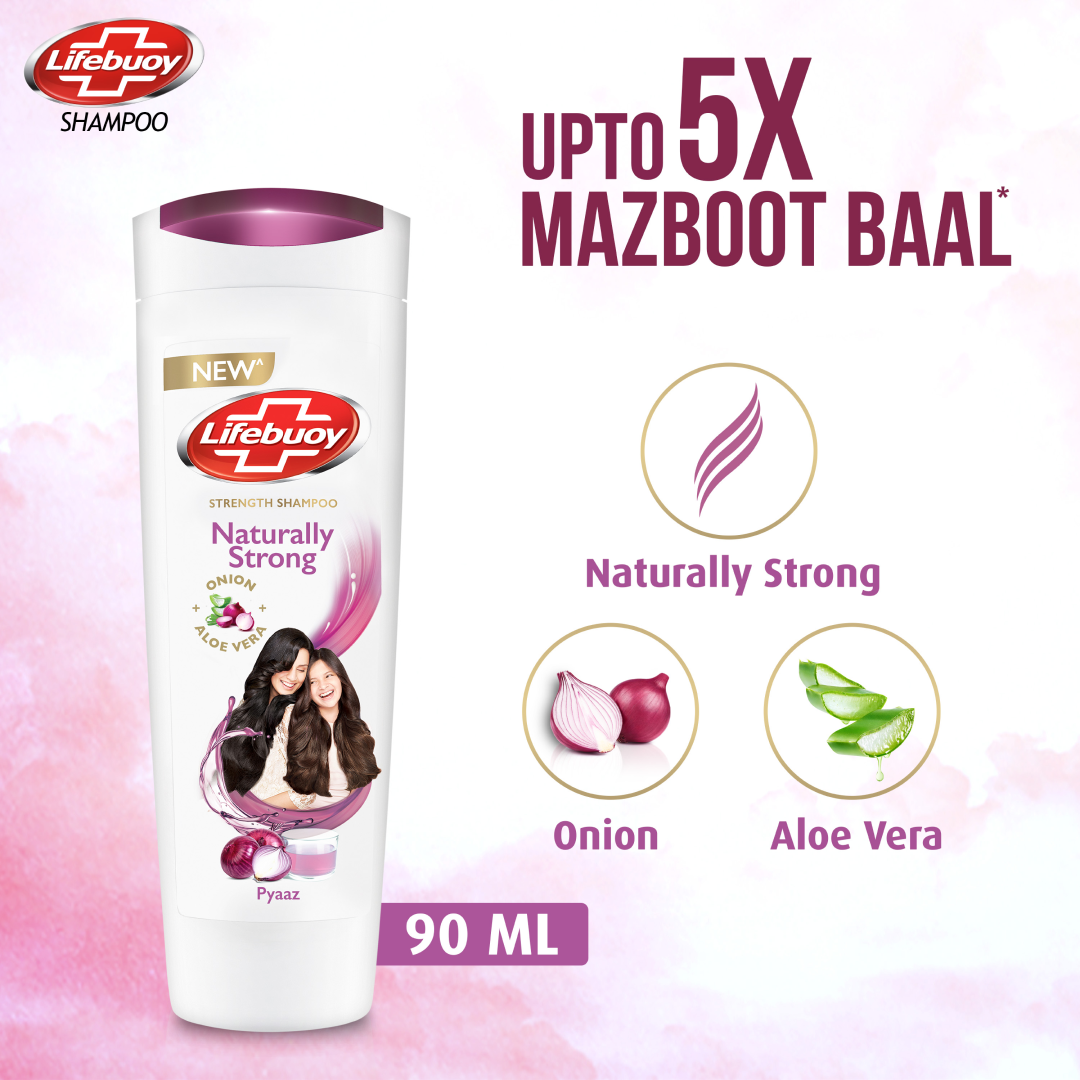 Lifebuoy Naturally Strong Onion & Aloe Vera Shampoo 90ml product image 1