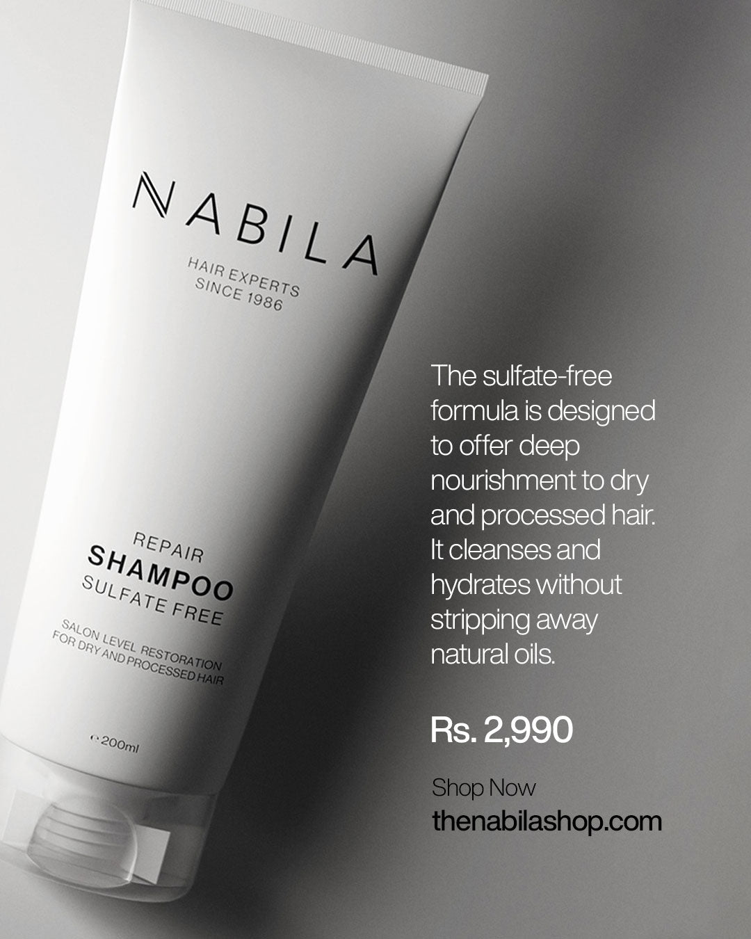 Nabila Haircare Repair Shampoo Sulfate Free 200ml product image 2