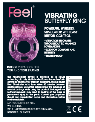 Feel Vibrating Butterfly Ring USA product image 2