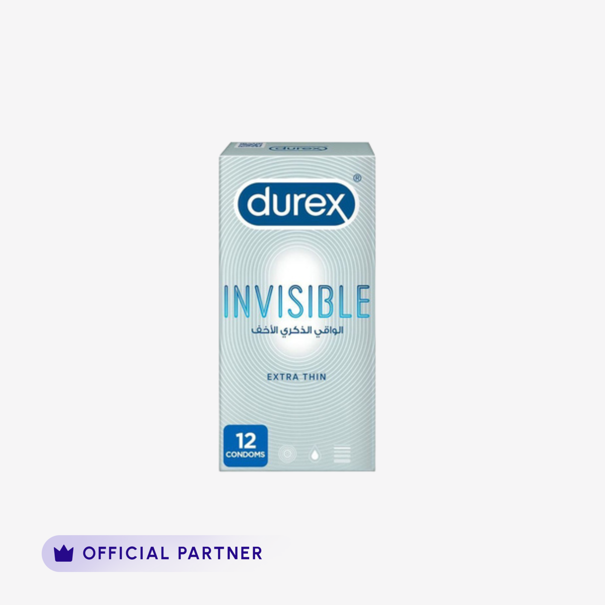 Durex Invisible Condoms 12 Pieces product image 1