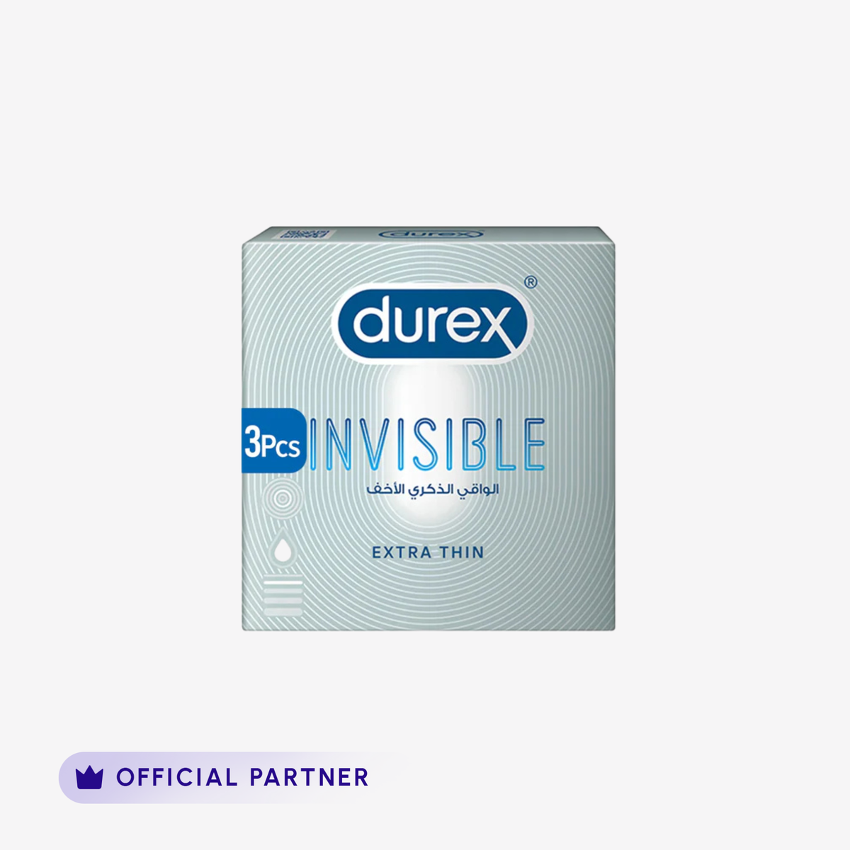 Durex Invisible Condoms 3 Pieces product image 1