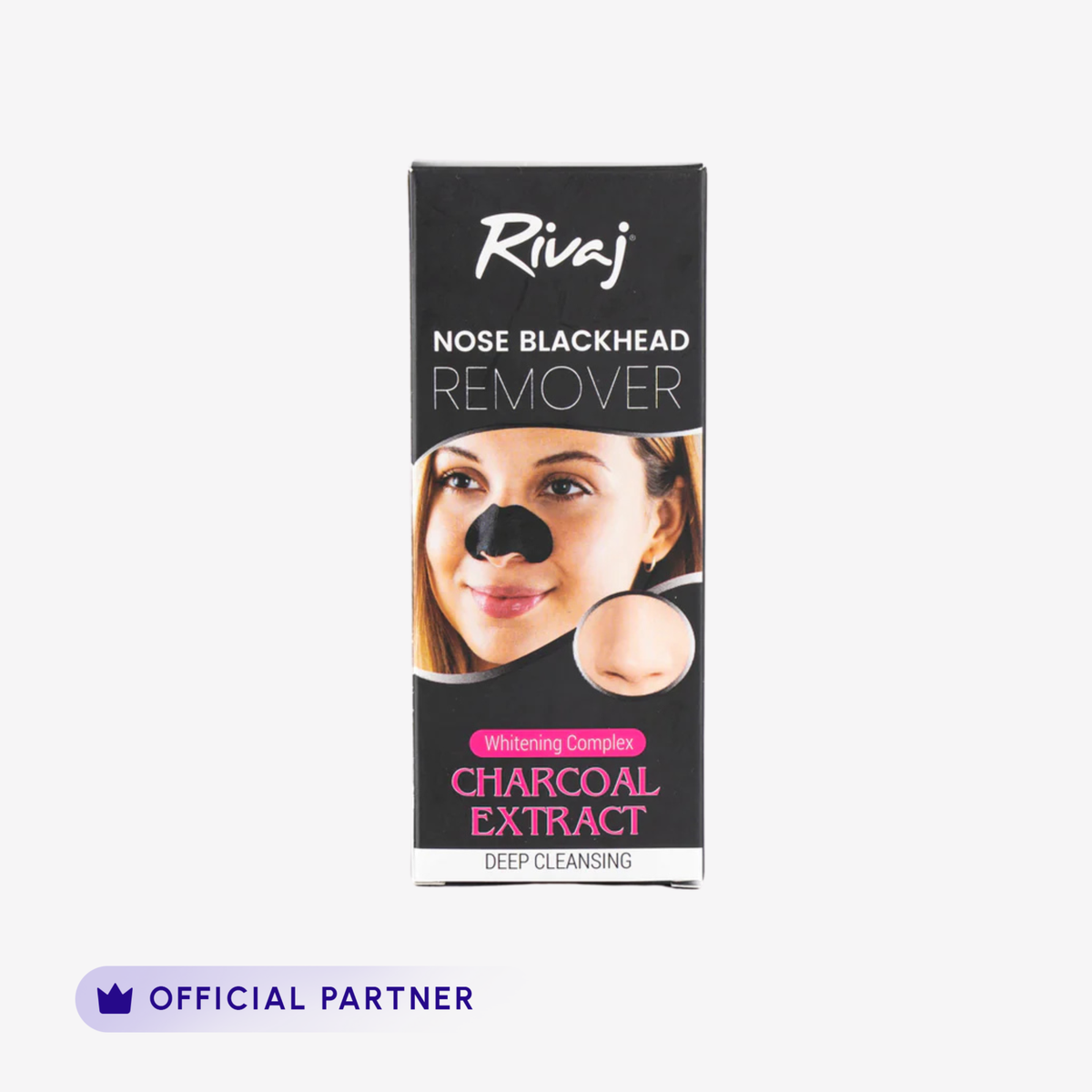 Rivaj Nose Blackhead Remover Whitening Complex Charcoal Mask 50ml product image 1