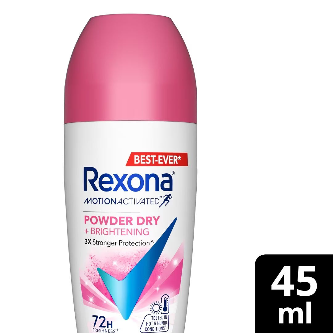 Rexona Deodorant Roll On Women Powder Dry Brightening 45ml product image