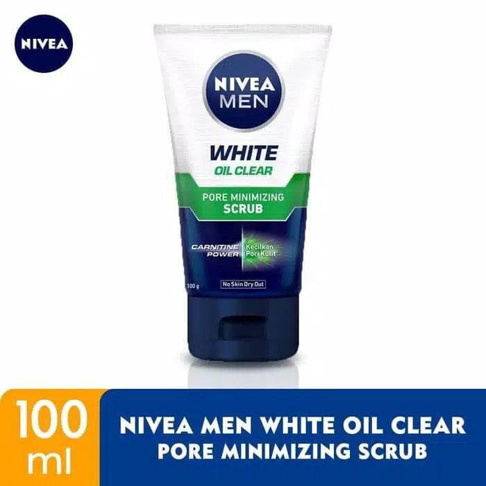 Nivea For Men Pore Minimizing Scrub White Oil Clear 100ml product image