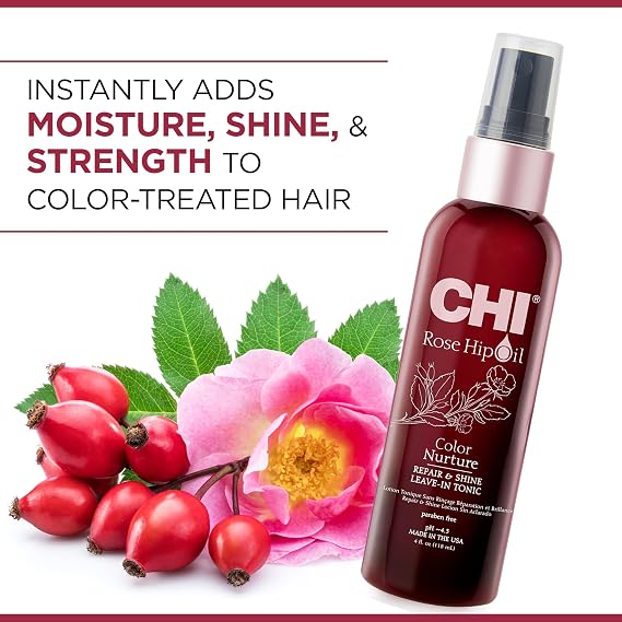 CHI Rose Hip Oil Repair & Shine Leave In Tonic 118ml product image 2