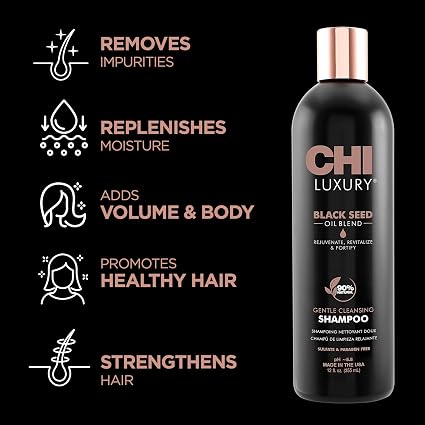 CHI Luxury Black Seed Oil Blend Gentle Cleansing Shampoo 355ml product image 2