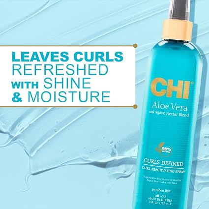 CHI Aloe Vera With Agave Nectar Blend Curl Reactivating Spray 177ml product image 3