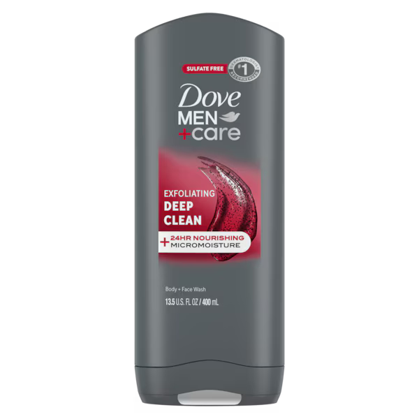 Dove Men + Care Body & Face Wash Usa Deep Clean 13.5oz/400ml product image 2