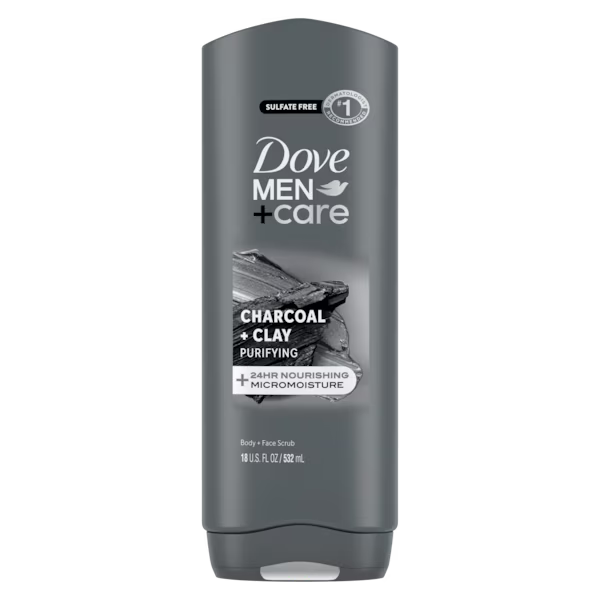 Dove Men + Care Body & Face Wash Usa Elements Charcoal+Clay 13.5oz/400ml product image 1