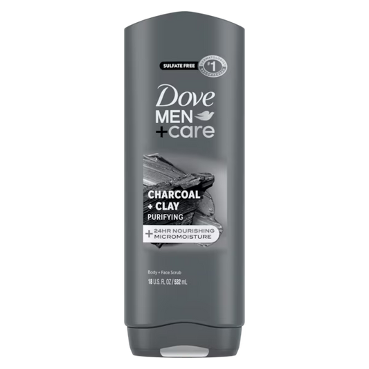 Dove Men + Care Body & Face Wash Usa Elements Charcoal+Clay 13.5oz/400ml product image 1