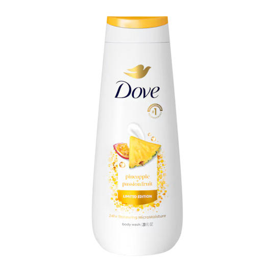Dove Body Wash Usa Pineapple & Passion Fruit 20oz/591ml product image 1