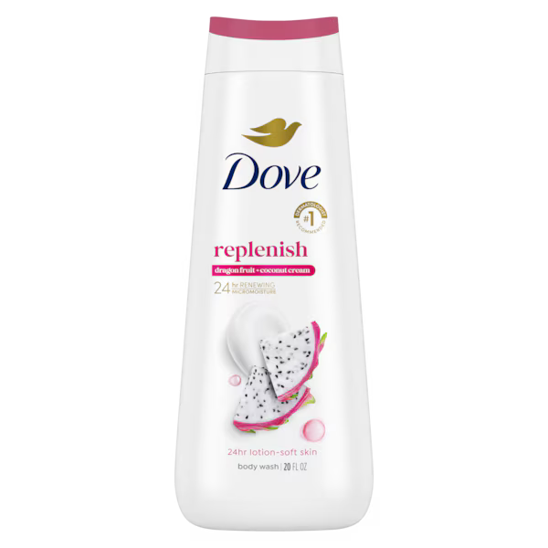 Dove Body Wash Usa Replenish Dragon Fruit & Coconut Cream 20oz/591ml product image 1