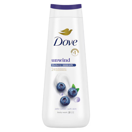 Dove Body Wash Usa Unwind Blueberry & Moon Milk 20oz/591ml product image 1