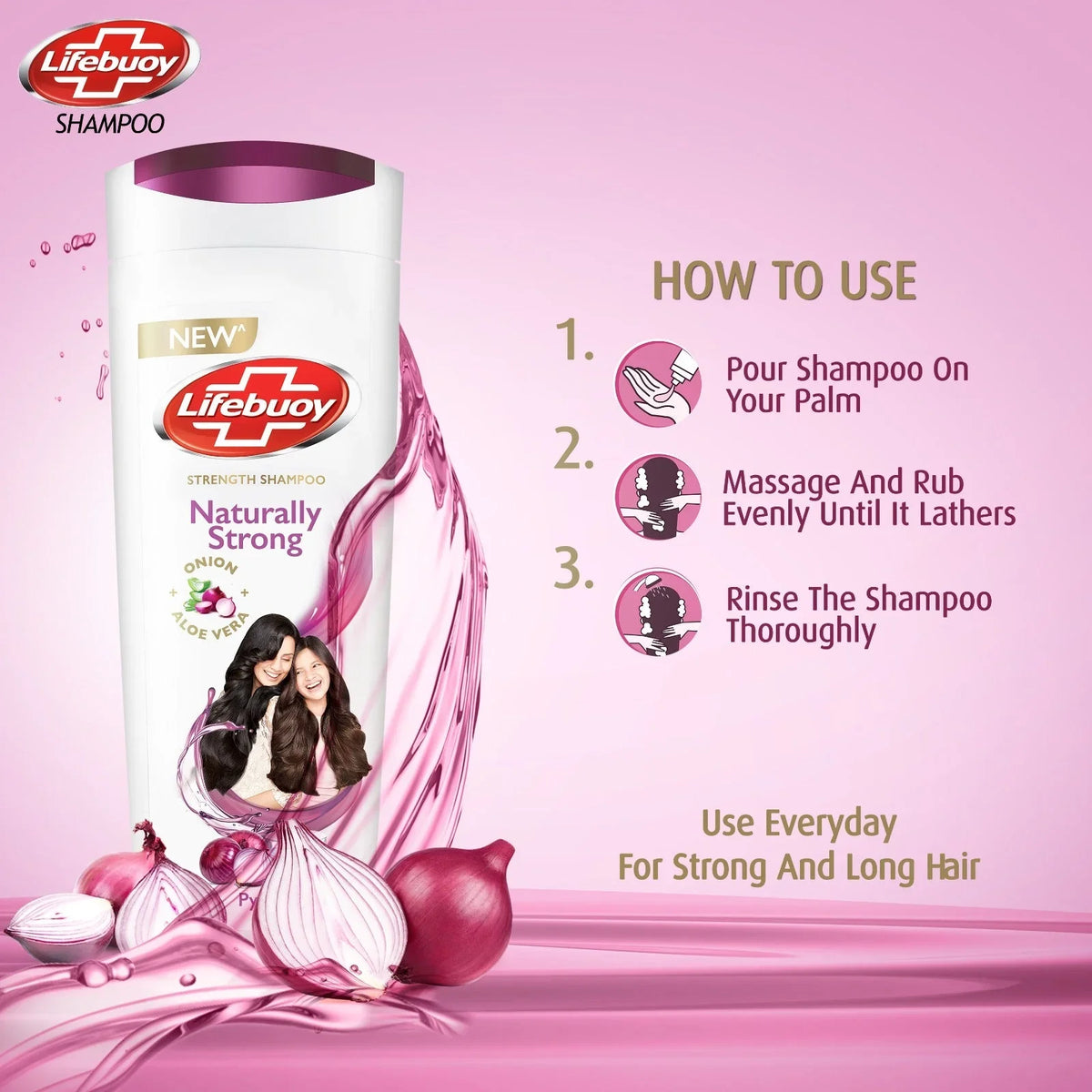 Lifebuoy Shampoo Naturally Strong 175ml product image 2