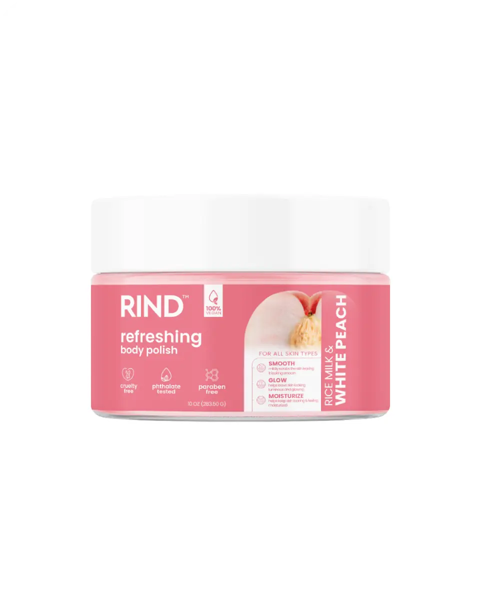 Rind Body Polish Refreshing Rice Milk & Peach 10oz/283g product image