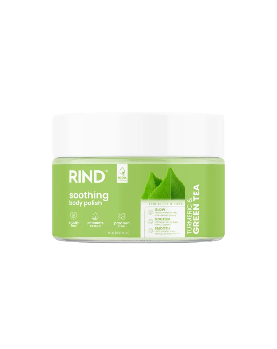 Rind Body Polish Cleansing Green Tea Extract & Turmeric 10oz/283g product image