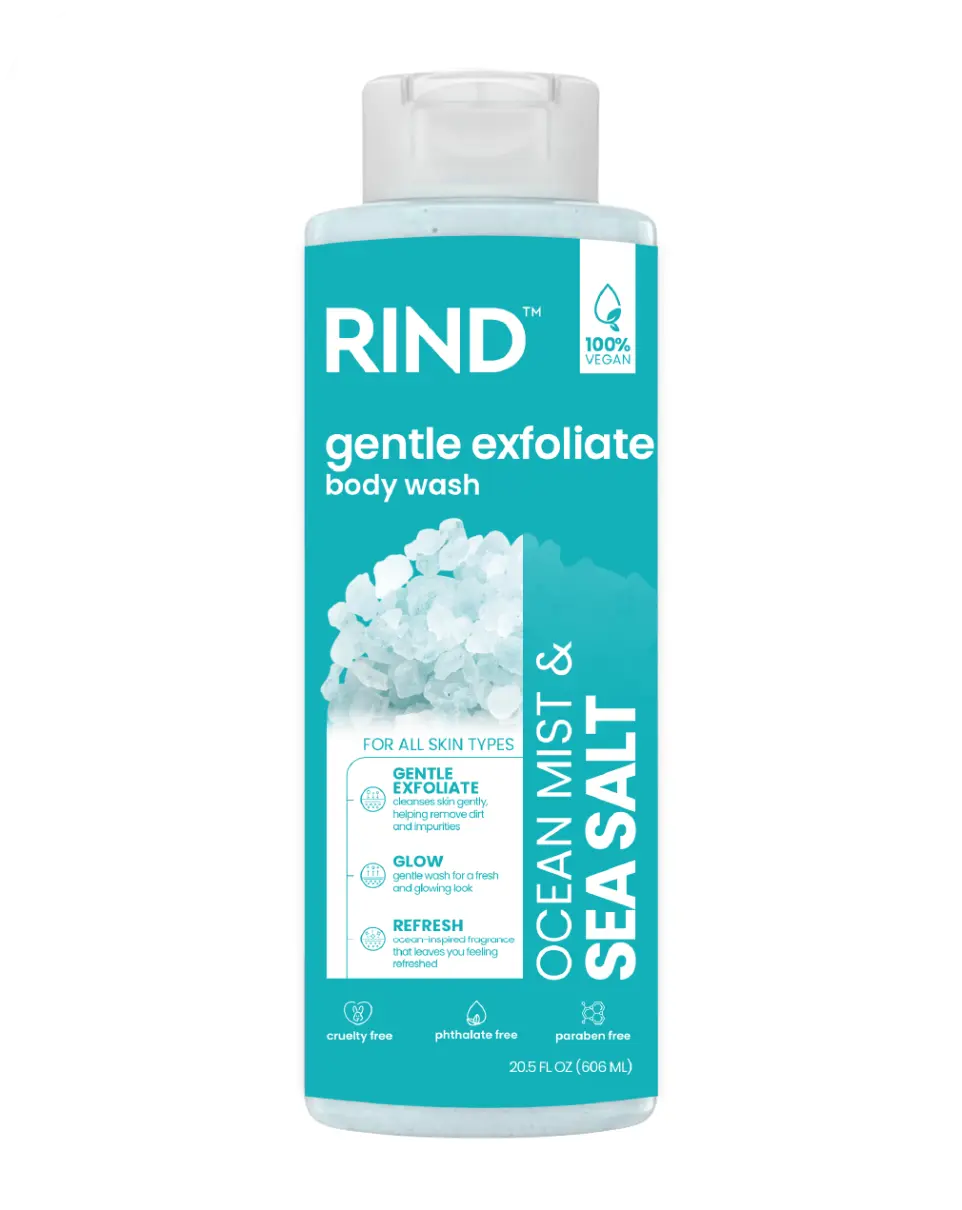 Rind Body Wash Gentle Exfoliate Ocean Mist & Sea Salt 20.5oz/606ml product image