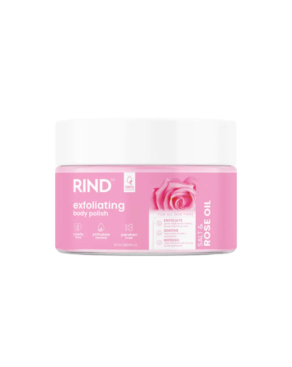 Rind Body Polish Exfoliating Salt & Rose Oil 10oz/283g product image