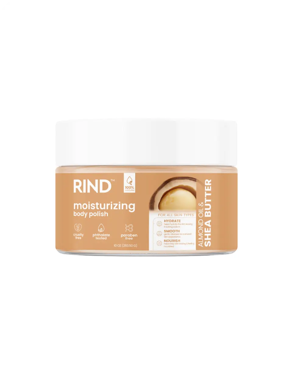 Rind Body Polish Moisturizing Almond Oil & Shea Butter 10oz/283g product image
